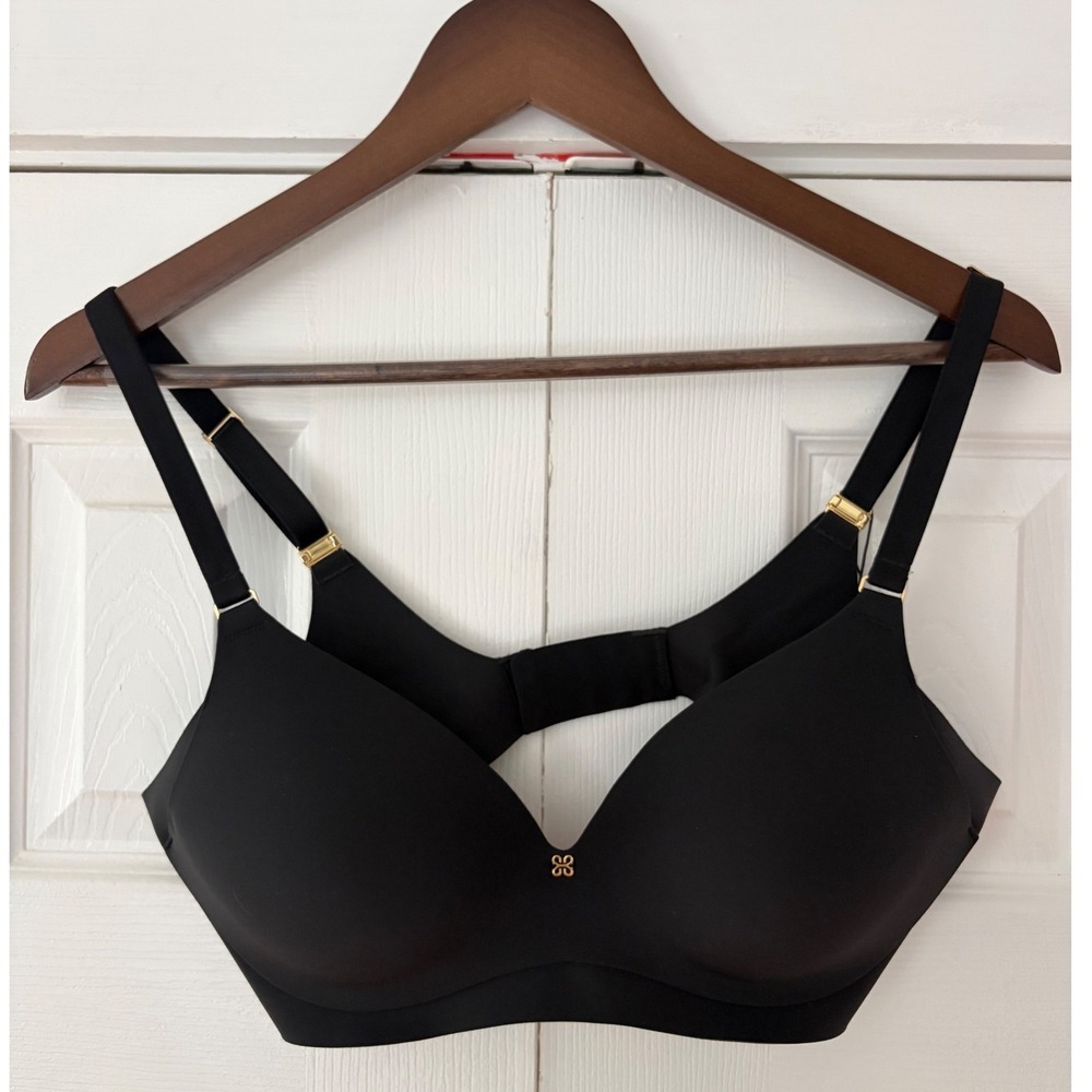 Honeylove Vamp Bra Black Wireless Molded Cup Support BRBR00032 34C NWT
